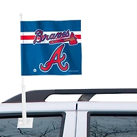 WinCraft Atlanta Braves Double-Sided Car Flag - Navy Blue