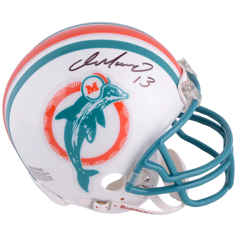 Dan Marino Miami Dolphins Autographed Riddell 1980-1996 Throwback Mini Helmet