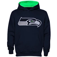 Seattle Seahawks Preschool Fan Gear Primary Logo Pullover Hoodie - College Navy
