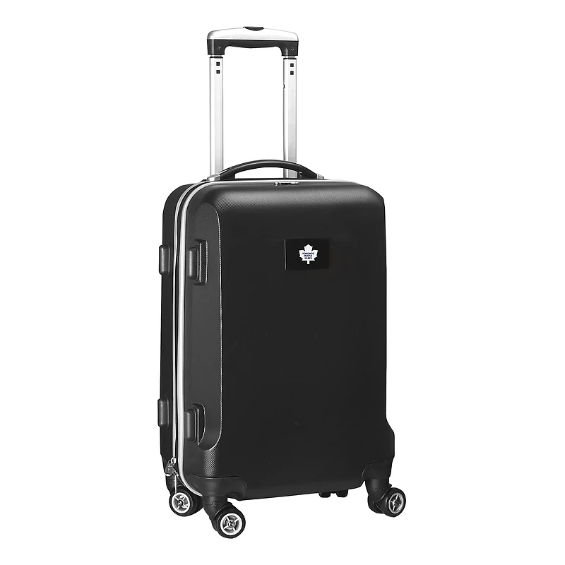 Black Toronto Maple Leafs 20" 8-Wheel Hardcase Spinner Carry-On