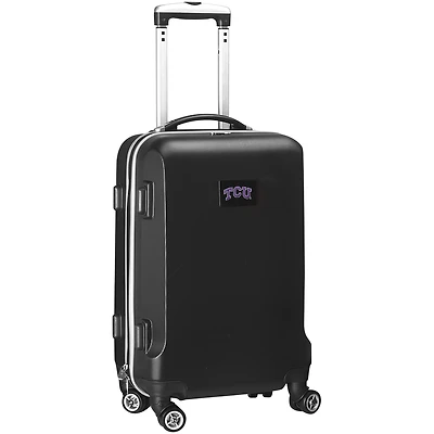 Black TCU Horned Frogs 20" 8-Wheel Hardcase Spinner Carry-On