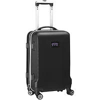 Black TCU Horned Frogs 20" 8-Wheel Hardcase Spinner Carry-On