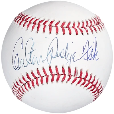 Carlton Fisk Boston Red Sox Autographed Baseball with "Pudge" Inscription