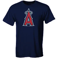 Los Angeles Angels Youth Distressed Logo T-Shirt - Navy Blue