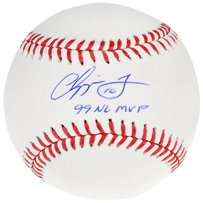Chipper Jones Atlanta Braves Autographed Baseball with "99 NL MVP" Inscription