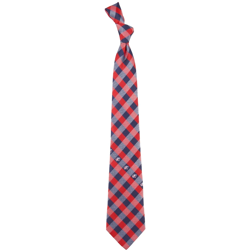 Columbus Blue Jackets Woven Poly Check Tie