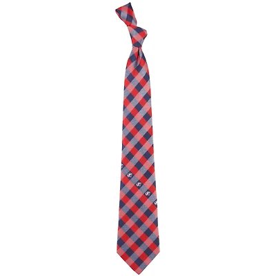 Columbus Blue Jackets Woven Poly Check Tie