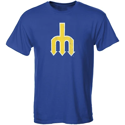 Youth Soft as a Grape Royal Seattle Mariners Cooperstown Collection T-Shirt