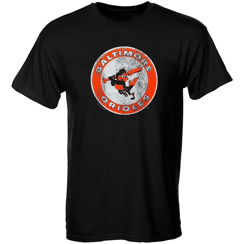 Youth Soft as a Grape Black Baltimore Orioles Cooperstown Collection T-Shirt