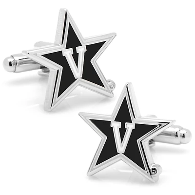 Vanderbilt Commodores Silver-Plated Logo Cufflinks