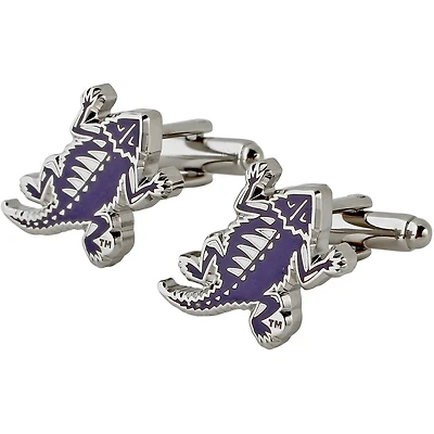 TCU Horned Frogs Silver-Plated Logo Cufflinks