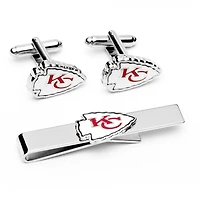 Kansas City Chiefs Tie Bar & Cufflinks Set
