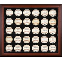 Mahogany Framed 30-Ball Display Case