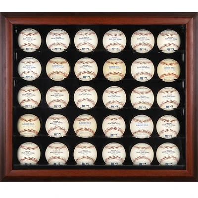 Mahogany Framed 30-Ball Display Case
