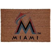 Miami Marlins Logo 20'' x 30'' Coir Doormat