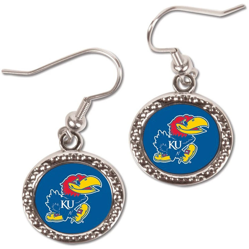 Women's Kansas Jayhawks WinCraft Round Dangle Earrings