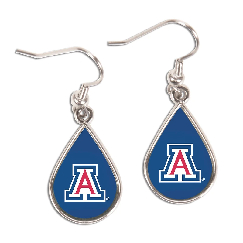 WinCraft Arizona Wildcats Tear Drop Dangle Earrings