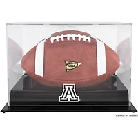 Arizona Wildcats Black Base Team Logo Football Display Case with Mirror Back