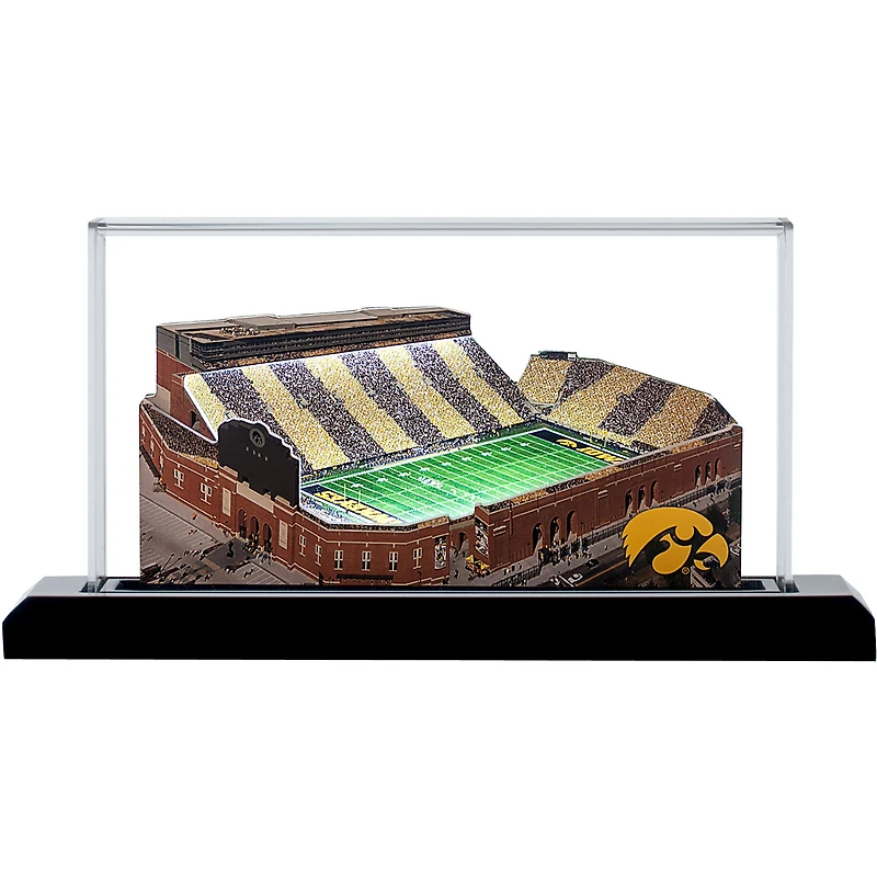 Iowa Hawkeyes 9" x 4" Light Up Stadium with Display Case