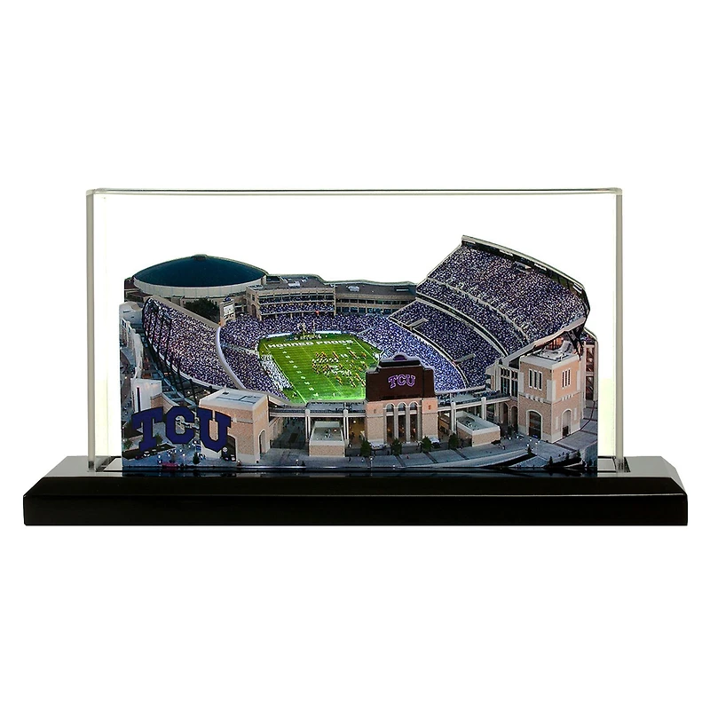 TCU Horned Frogs 9" x 4" Light Up Stadium with Display Case