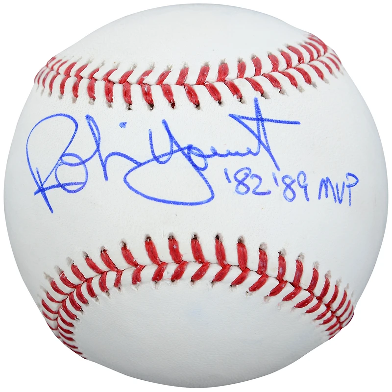 Robin Yount Milwaukee Brewers Autographed Baseball with "82/89 MVP" Inscription