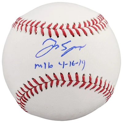 George Springer Houston Astros Autographed Baseball with MLB Debut 4/16/14 Inscription