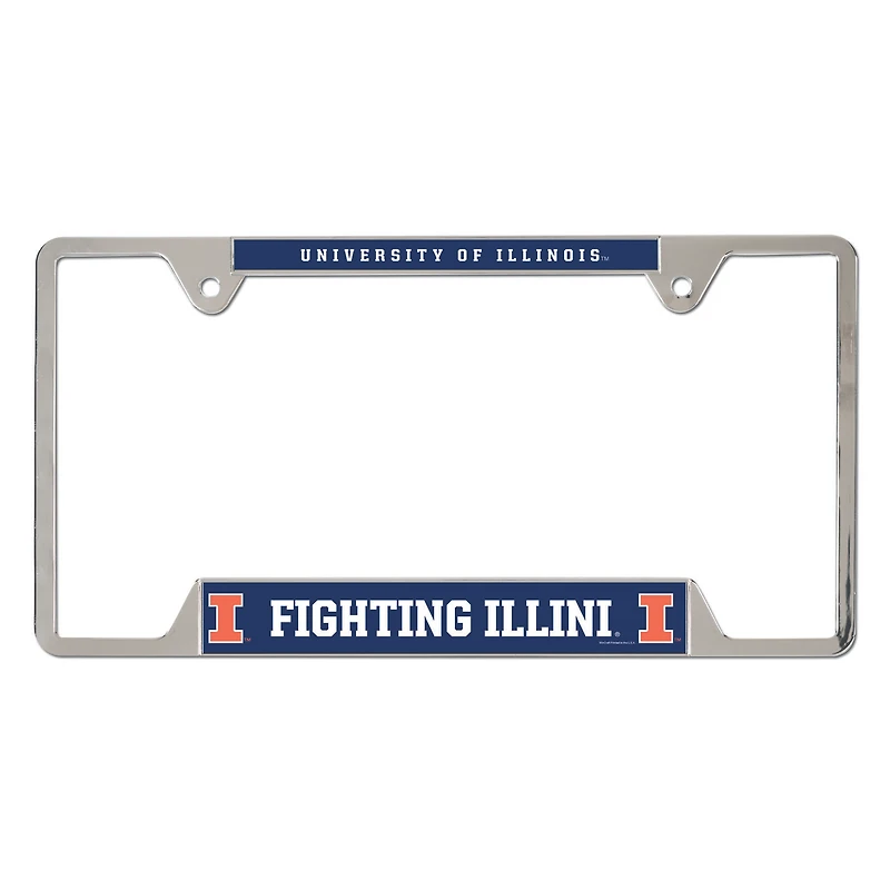 WinCraft Illinois Fighting Illini Metal License Plate Frame