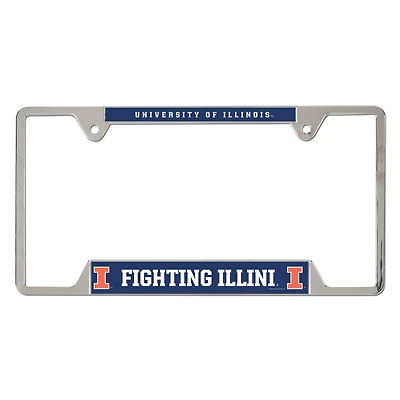 WinCraft Illinois Fighting Illini Metal License Plate Frame