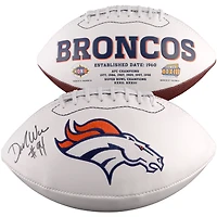 DeMarcus Ware Denver Broncos Autographed White Panel Football
