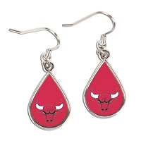 WinCraft Chicago Bulls Tear Drop Dangle Earrings