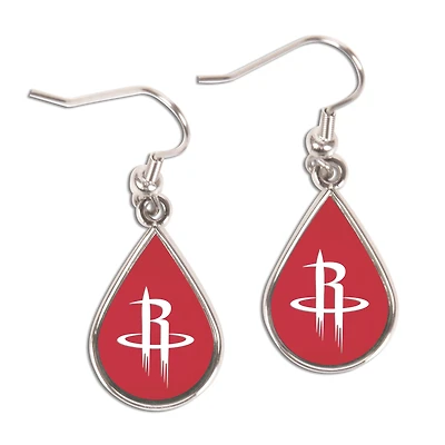 WinCraft Houston Rockets Tear Drop Dangle Earrings