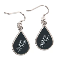 WinCraft San Antonio Spurs Tear Drop Dangle Earrings