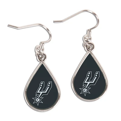 WinCraft San Antonio Spurs Tear Drop Dangle Earrings