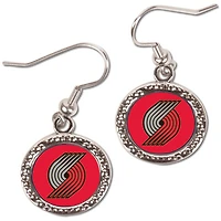 Women's Portland Trail Blazers WinCraft Round Dangle Earrings