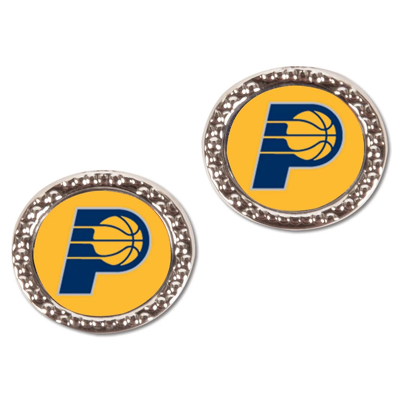Women's WinCraft Indiana Pacers Round Post Earrings