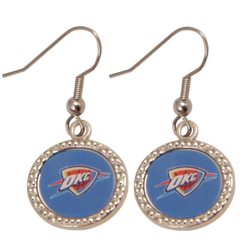 Women's Oklahoma City Thunder WinCraft Round Dangle Earrings