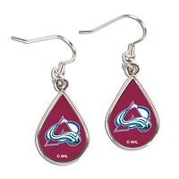 WinCraft Colorado Avalanche Tear Drop Dangle Earrings