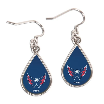 WinCraft Washington Capitals Tear Drop Dangle Earrings