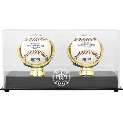 Houston Astros (2013-Present) Gold Glove Double Baseball Logo Display Case