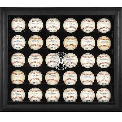 Houston Astros (2013-Present) Logo Black Framed 30-Ball Logo Display Case