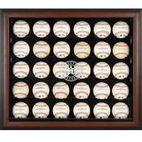 Houston Astros (2013-Present) Logo Brown Framed 30-Ball Logo Display Case