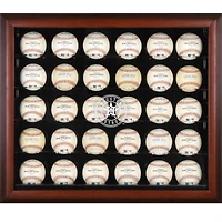 Houston Astros (2013-Present) Logo Mahogany Framed 30-Ball Logo Display Case