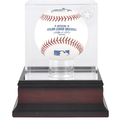 Houston Astros (2013-Present) Mahogany Baseball Logo Display Case