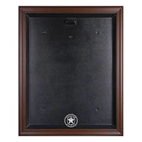 Houston Astros (2013-Present) Brown Framed Logo Jersey Logo Display Case