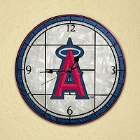 Los Angeles Angels Art-Glass Clock