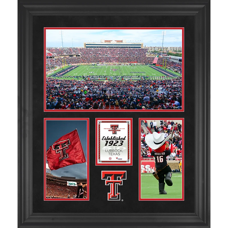 Texas Tech Red Raiders Jones AT&T Stadium Framed 20'' x 24'' 3-Opening Collage