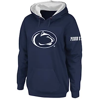 Women's Stadium Athletic Navy Penn State Nittany Lions Big Logo Pullover Hoodie