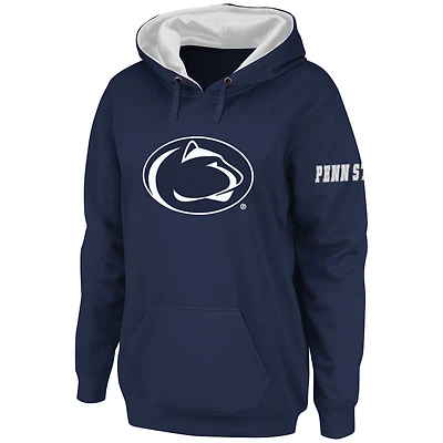 Women's Stadium Athletic Navy Penn State Nittany Lions Big Logo Pullover Hoodie