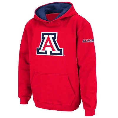 Youth Stadium Athletic Cardinal Arizona Wildcats Big Logo Pullover Hoodie