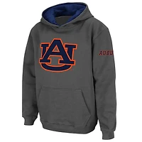 Youth Stadium Athletic Charcoal Auburn Tigers Big Logo Pullover Hoodie